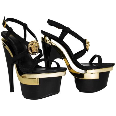 versace blac sandals|versace sandals black and gold.